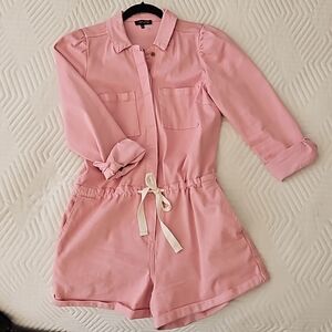 Pink denim romper by 1.State